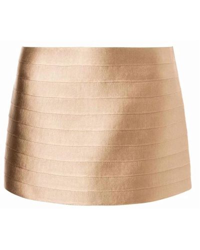 Alberta Ferretti Short Skirts - Natural