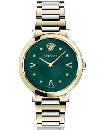 Versace Pop chic lady orologio bracciale acciaio - Verde