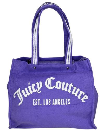 Juicy Couture Borsa shopper in spugna lilla - Viola