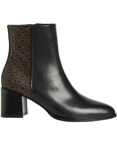 Calvin Klein Almond heeled boot 55 - Nero