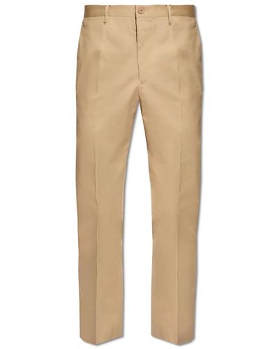 Etro Pantaloni in cotone a pieghe - Neutro