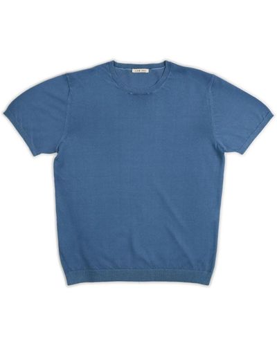 L.B.M. 1911 T-shirt uomo finezza 16 carta da zucchero - Blu