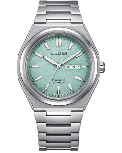 Citizen Aw0130-85m - uomo super titanium 0130 - Mettallic