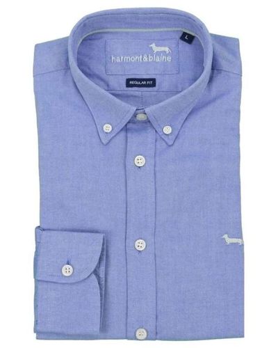 Harmont & Blaine Formal Shirts - Blue