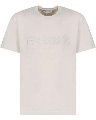 JW Anderson S logo-besticktes t-shirt - Weiß