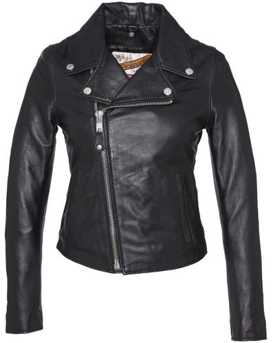 Schott Nyc Jackets > leather jackets - Bleu