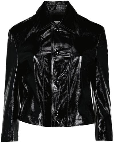 Ami Paris Jackets > leather jackets - Noir