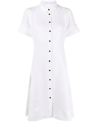 Proenza Schouler Shirt Dresses - White