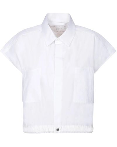 Sacai Blouses & shirts > shirts - Blanc