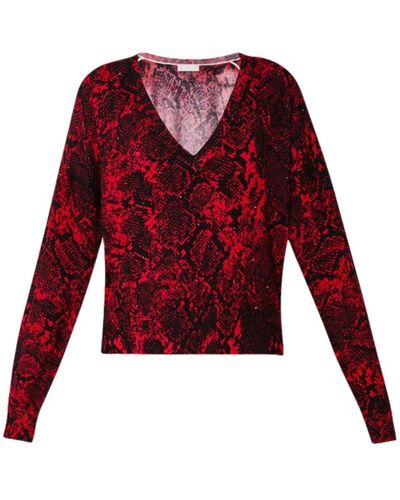 Liu Jo Knitwear > v-neck knitwear - Rouge