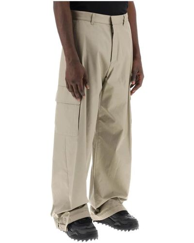 Off-White c/o Virgil Abloh Wide trousers - Natur