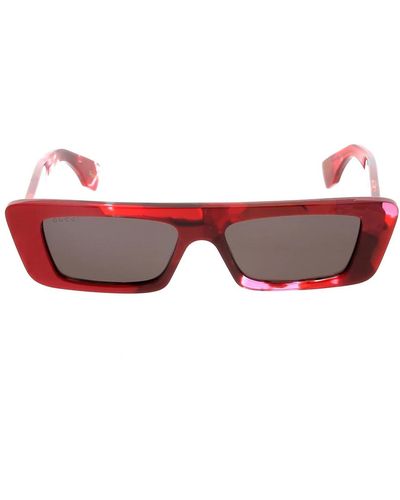 Gucci Stylische sonnenbrille - Rot