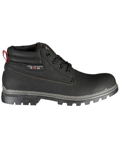 Carrera Lace-Up Boots - Black
