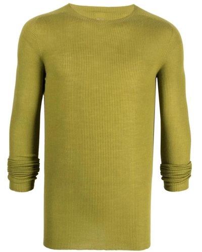 Rick Owens Round-Neck Knitwear - Green
