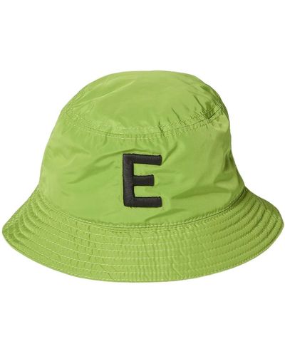 Ermanno Scervino Sombrero bucket kiwi con logo - Verde