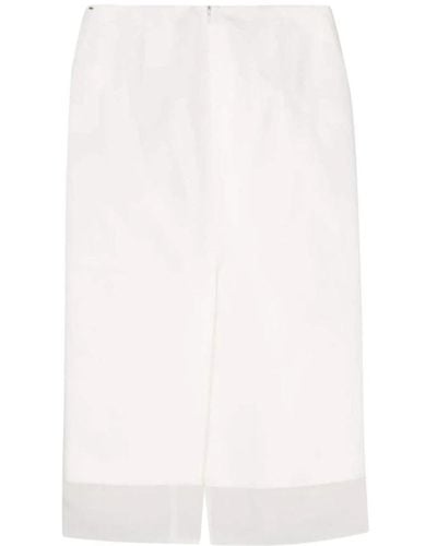 Sportmax Midi Skirts - White
