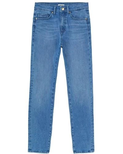 Gas Jeans > cropped jeans - Bleu