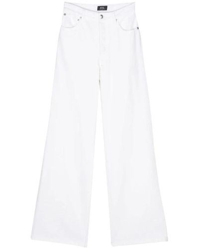 A.P.C. Jeans > wide jeans - Blanc