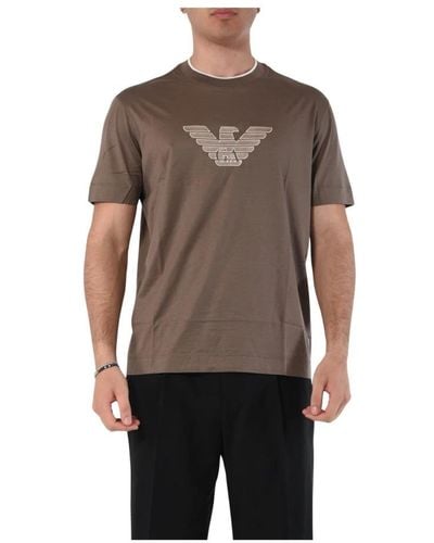 Emporio Armani T-Shirts - Brown