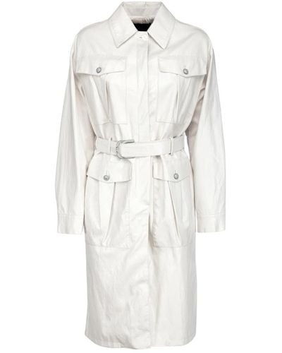 Pinko Coats > trench coats - Blanc