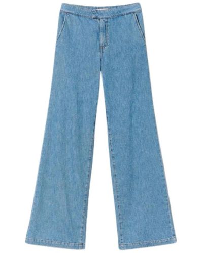 Twin Set Jeans larges - Bleu