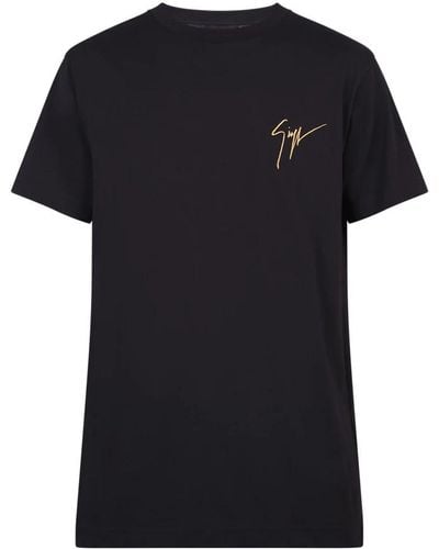 Giuseppe Zanotti T-Shirts - Black