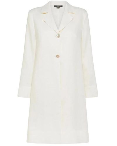 Seventy Single-Breasted Coats - White