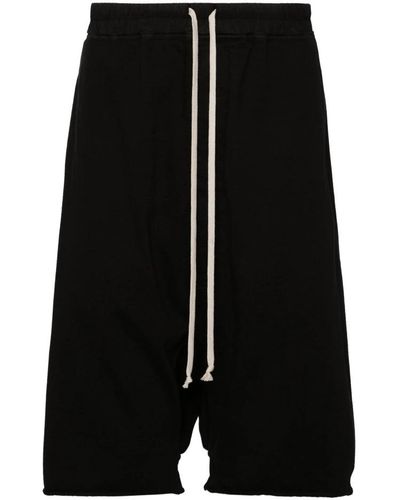 Rick Owens Long Shorts - Black