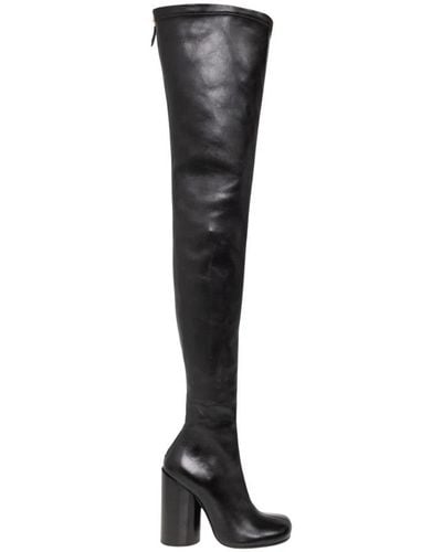 Burberry Over-Knee Boots - Black