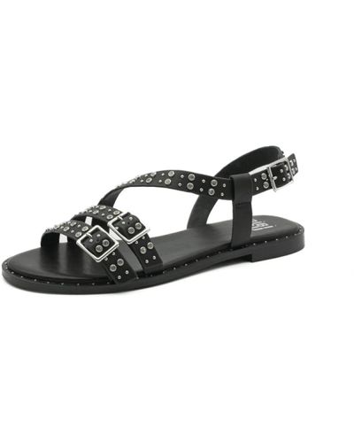 Bibi Lou Shoes > sandals > flat sandals - Noir