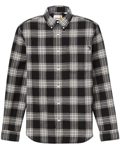 Timberland Baumwollhemd mit brusttasche - Grau