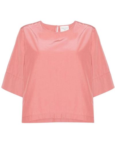Forte Forte Camiseta oversize en chic taffettas - Rosa
