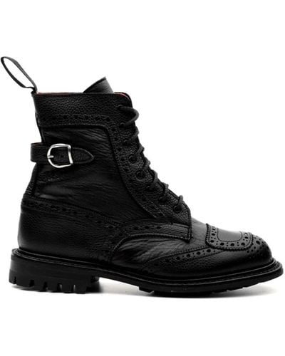 Tricker's Shoes > boots > lace-up boots - Noir