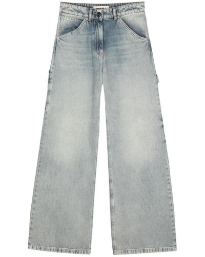 Semicouture Wide Jeans - Blue