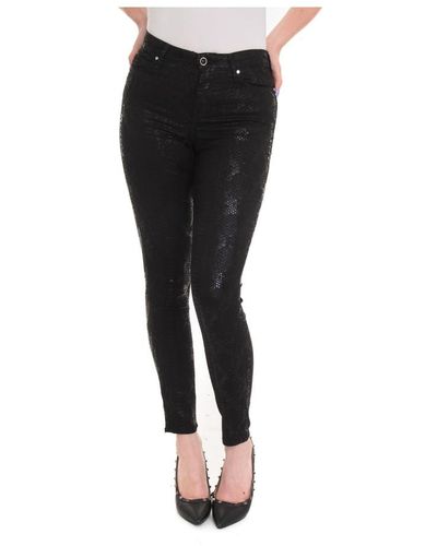 Guess Skinny high 5-pocket trousers - Noir