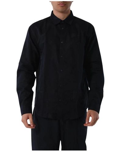 Armani Exchange Baumwollhemd mit knopfleiste - Schwarz