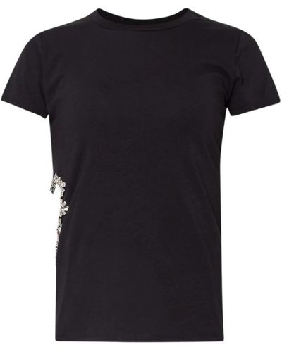 Liu Jo T-shirt casual per uomini e donne - Nero