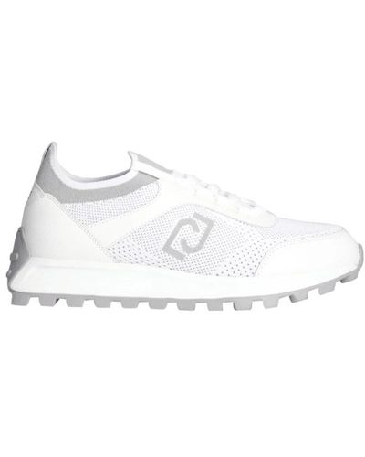 Liu Jo Sneakers bianche tessuto stretch inserti in pelle - Bianco