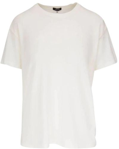 R13 Boxy seamless t, , t-shirtw - Weiß