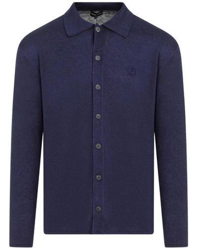 Giorgio Armani Casual Shirts - Blue