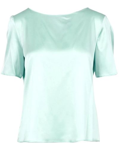 Pennyblack Satin aqua pullover kurze ärmel - Grün