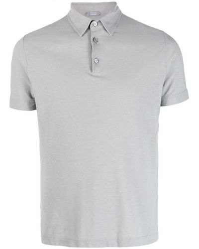 Zanone Polo Shirts - Grey