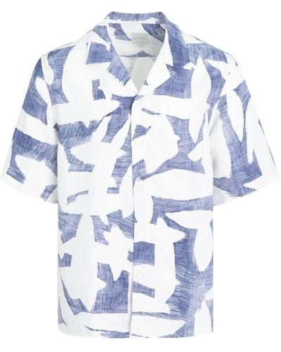Paul Smith Short Sleeve Shirts - Blue