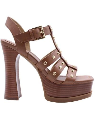 Michael Kors High Heel Sandals - Brown