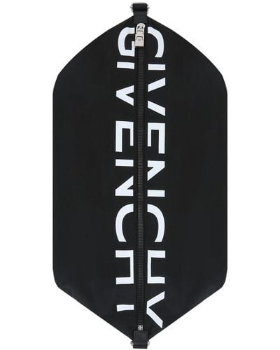 Givenchy Schwarze schultertasche mit logo-print