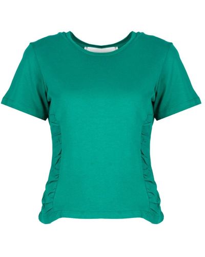 Silvian Heach Figurbetontes T-Shirt mit Rundhalsausschnitt - Grün