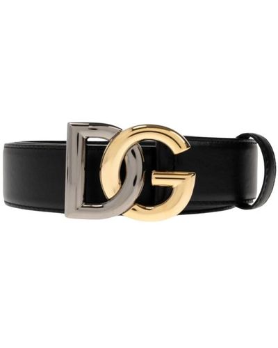 Dolce & Gabbana Stylish leather belt for - Schwarz