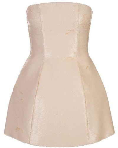 GIUSEPPE DI MORABITO Short Dresses - Natural