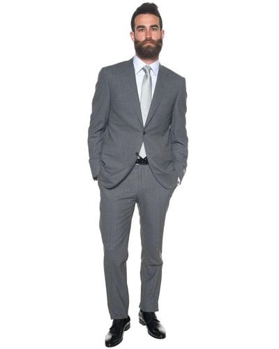 Canali Single Breasted Suits - Gray