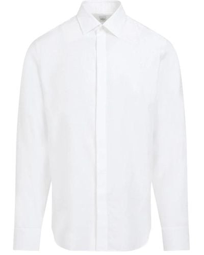 Berluti Camicia in seta bianco ottico
